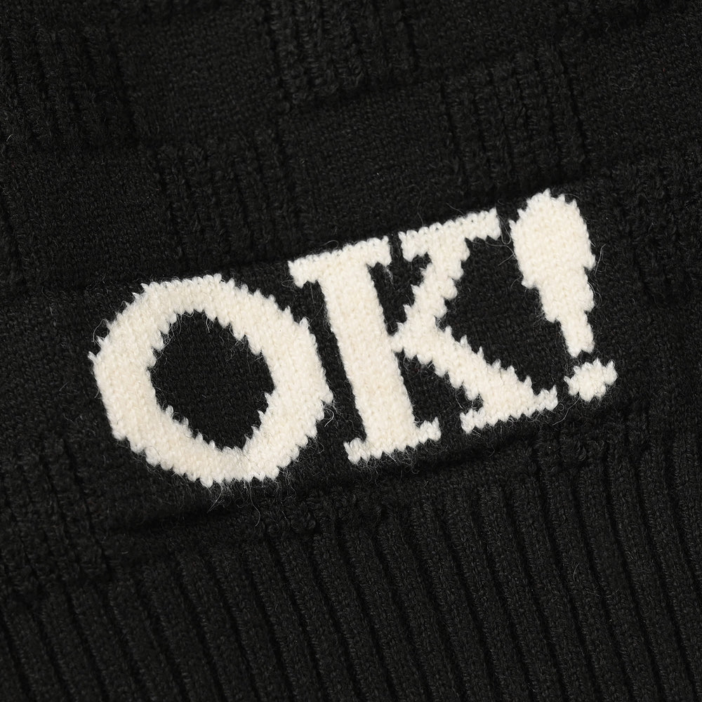 Infant Boys Acrylic Sweater-Box Textured-BLACK