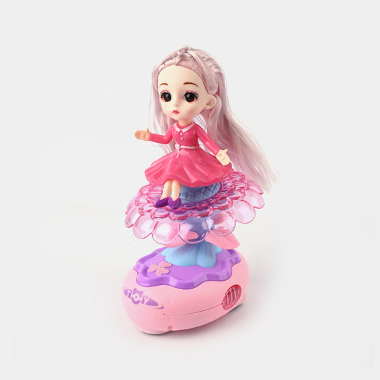 Electric 360 Rotating Petal Girl Toy