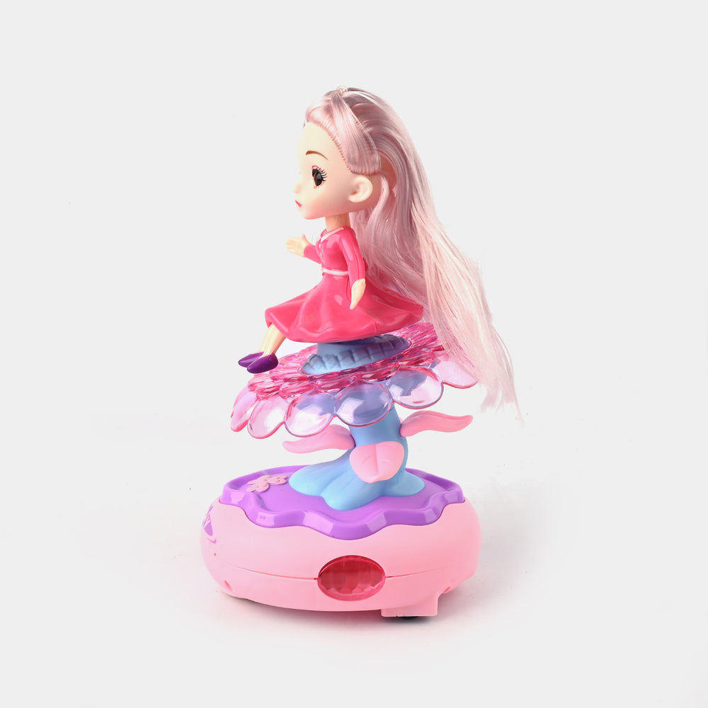 Electric 360 Rotating Petal Girl Toy