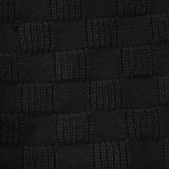 Infant Boys Acrylic Sweater-Box Textured-BLACK