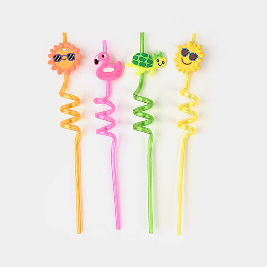 Spiral Fancy Straw 3D 4Pcs