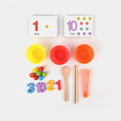 Wooden Number Cognitive Matching Game