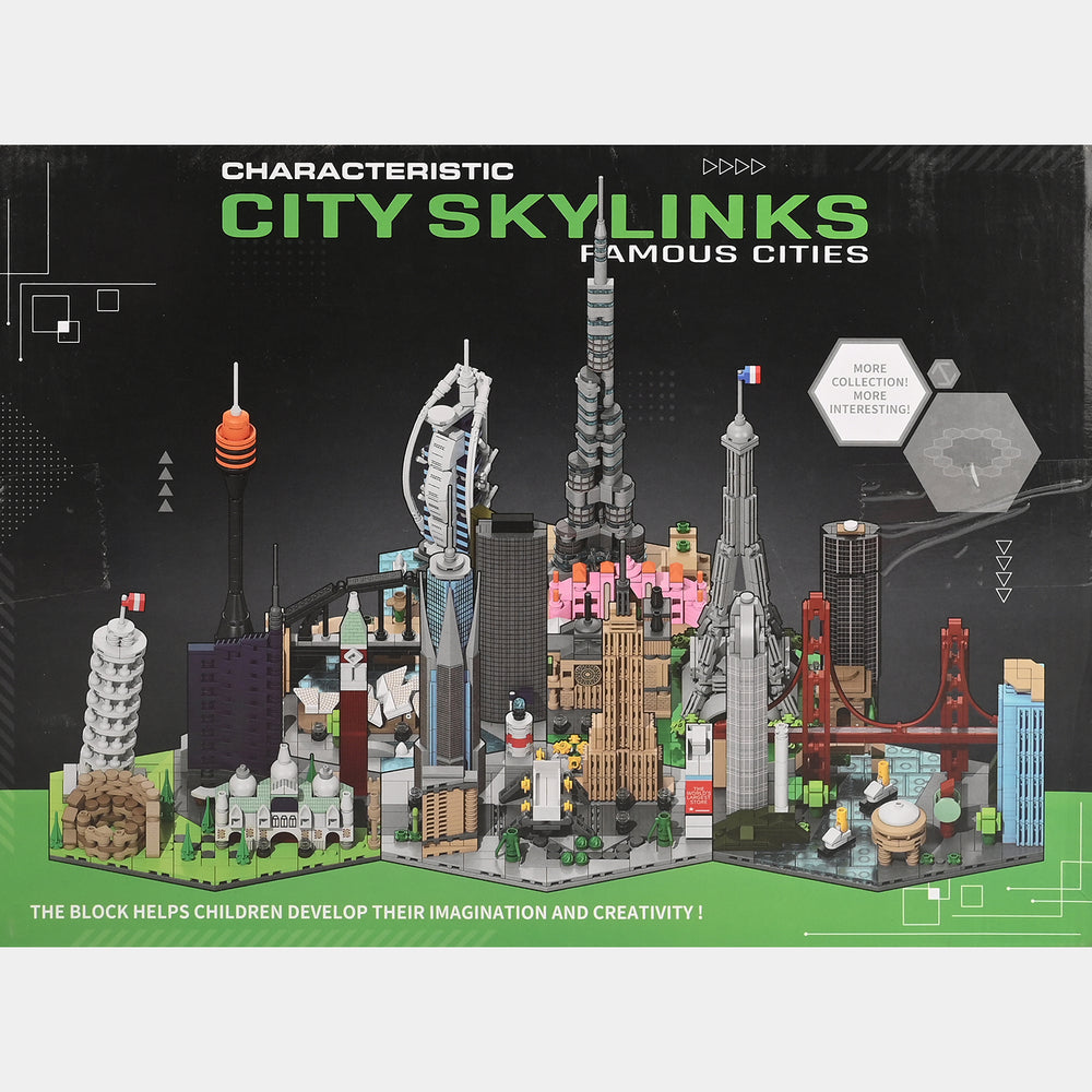 Sky Links Famous Cities Building Blocks Set | 555 PCs
