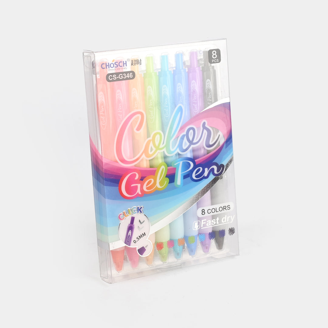Colour Gel Pen Set 8Pcs