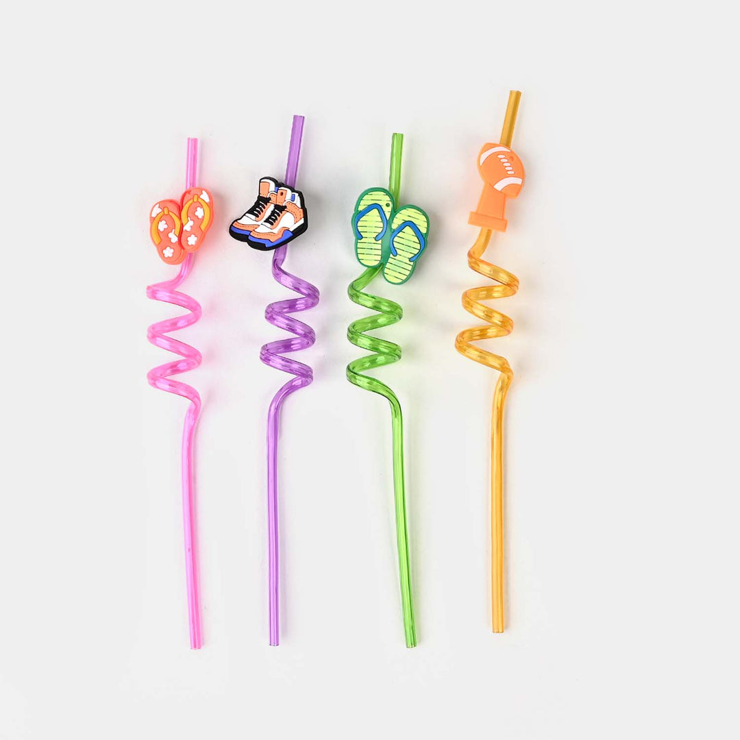 Spiral Fancy Straw 3D 4Pcs