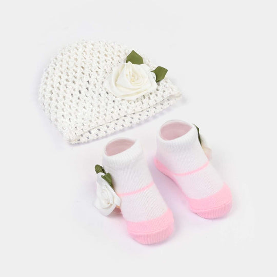 Baby Cap/Hat + Socks Set