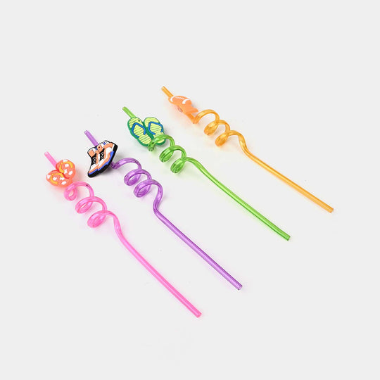 Spiral Fancy Straw 3D 4Pcs