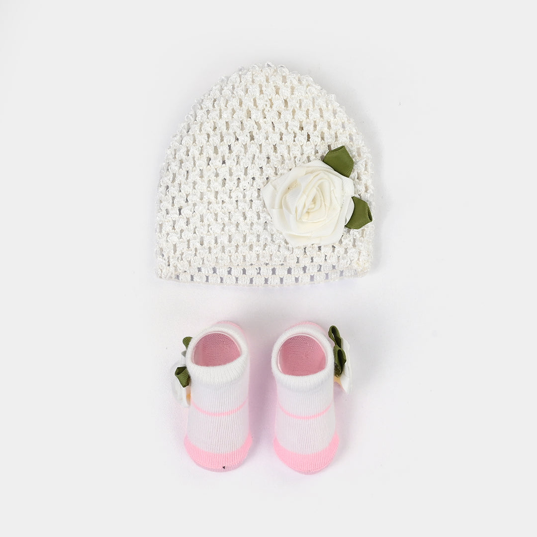 Baby Cap/Hat + Socks Set