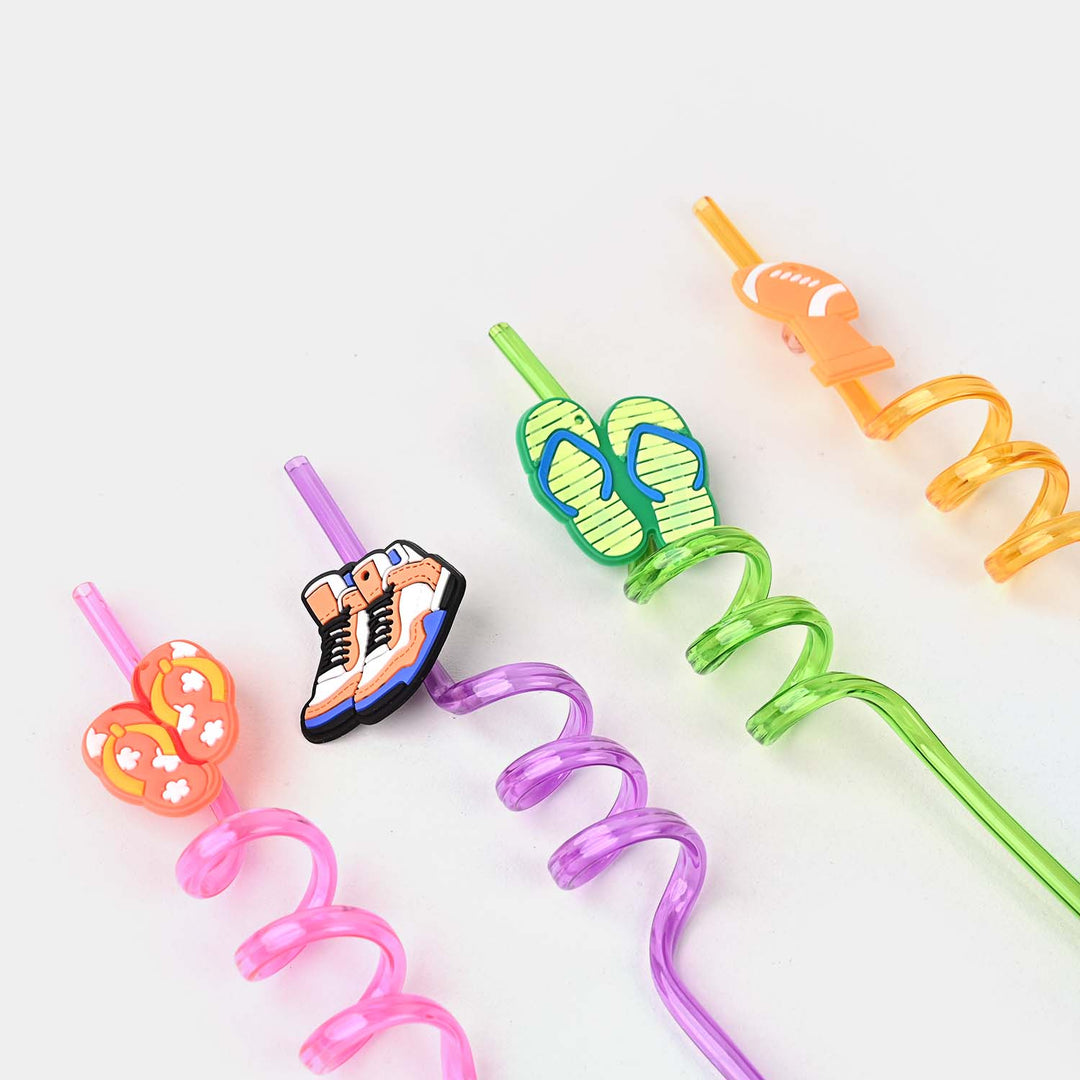 Spiral Fancy Straw 3D 4Pcs