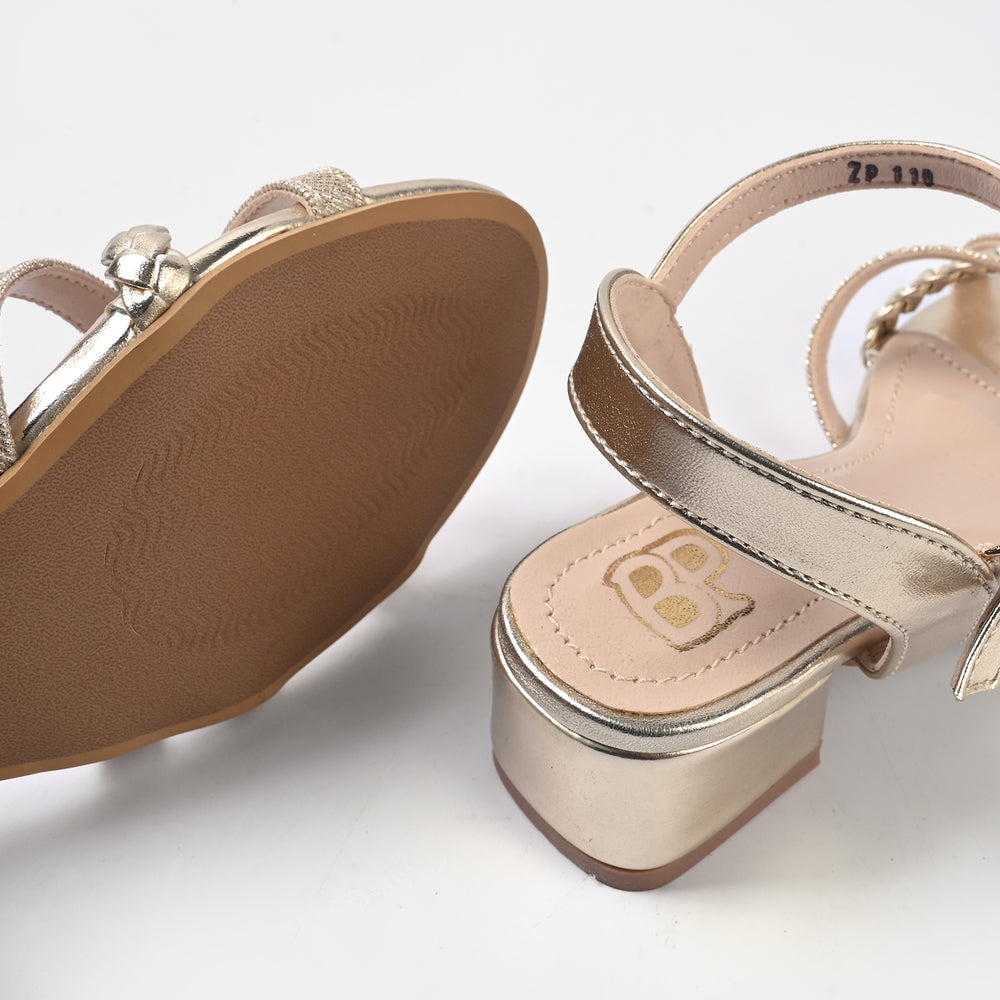 Girls Heel sandal ZP-110-GOLDEN