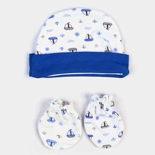 Baby Swaddle With Cap & Mittens Set