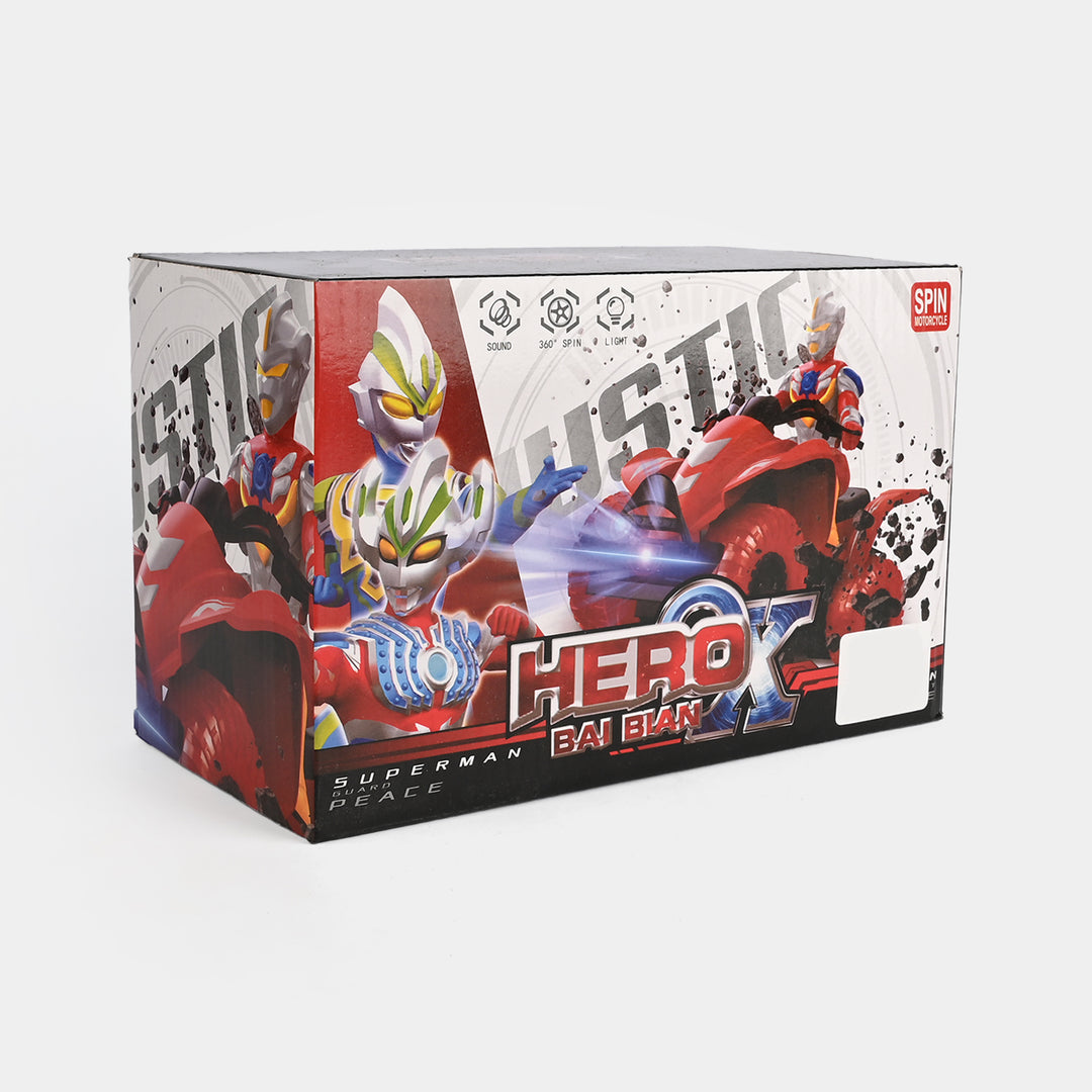 Hero Spin Motorcycle with Light & Music