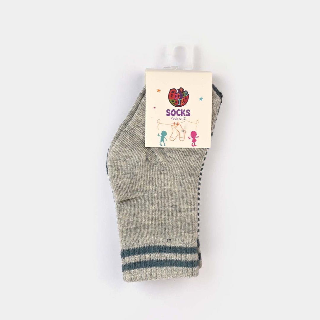 Infant Boys Cotton Socks Pack of 2 - Stripes