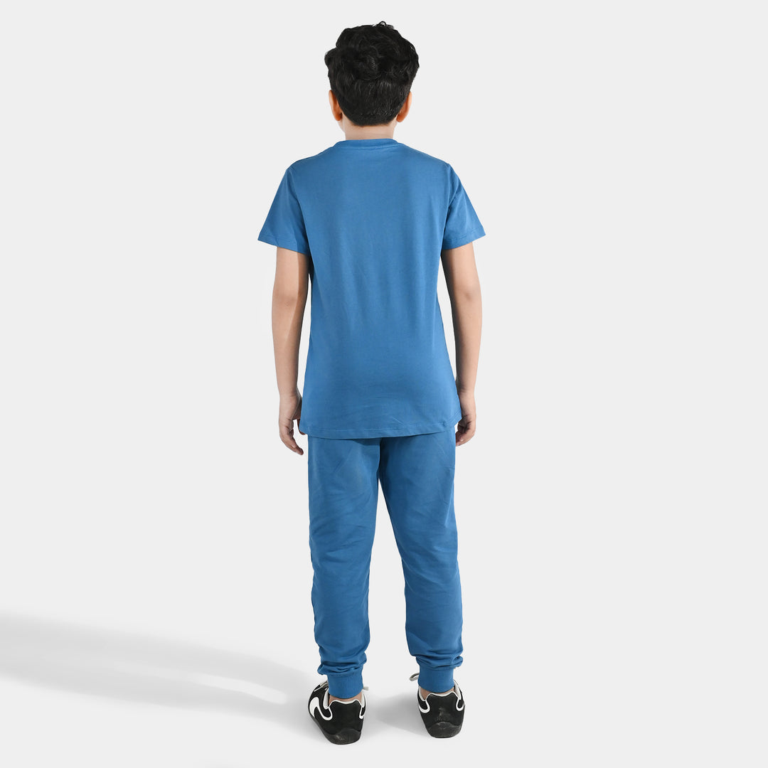 Boys Jersey/Terry 2 Piece Suit Champions - Blue