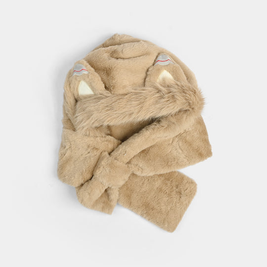 Winter Fur Hat & Muffler | 2Y+
