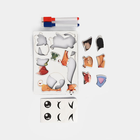 2-in-1 Magnetic Puzzle & Write Whiteboard Set – Educational Toy