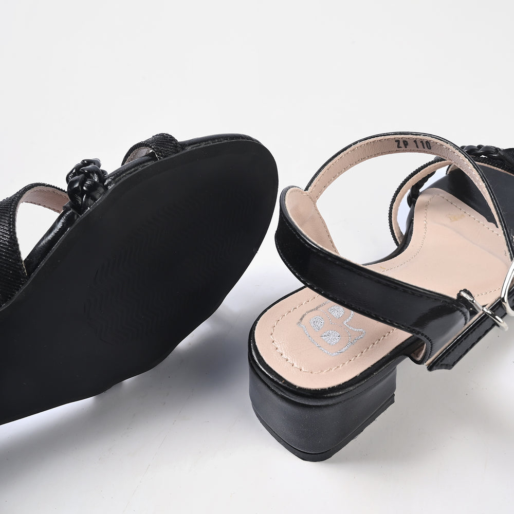 Girls Heel sandal ZP-110-BLACK