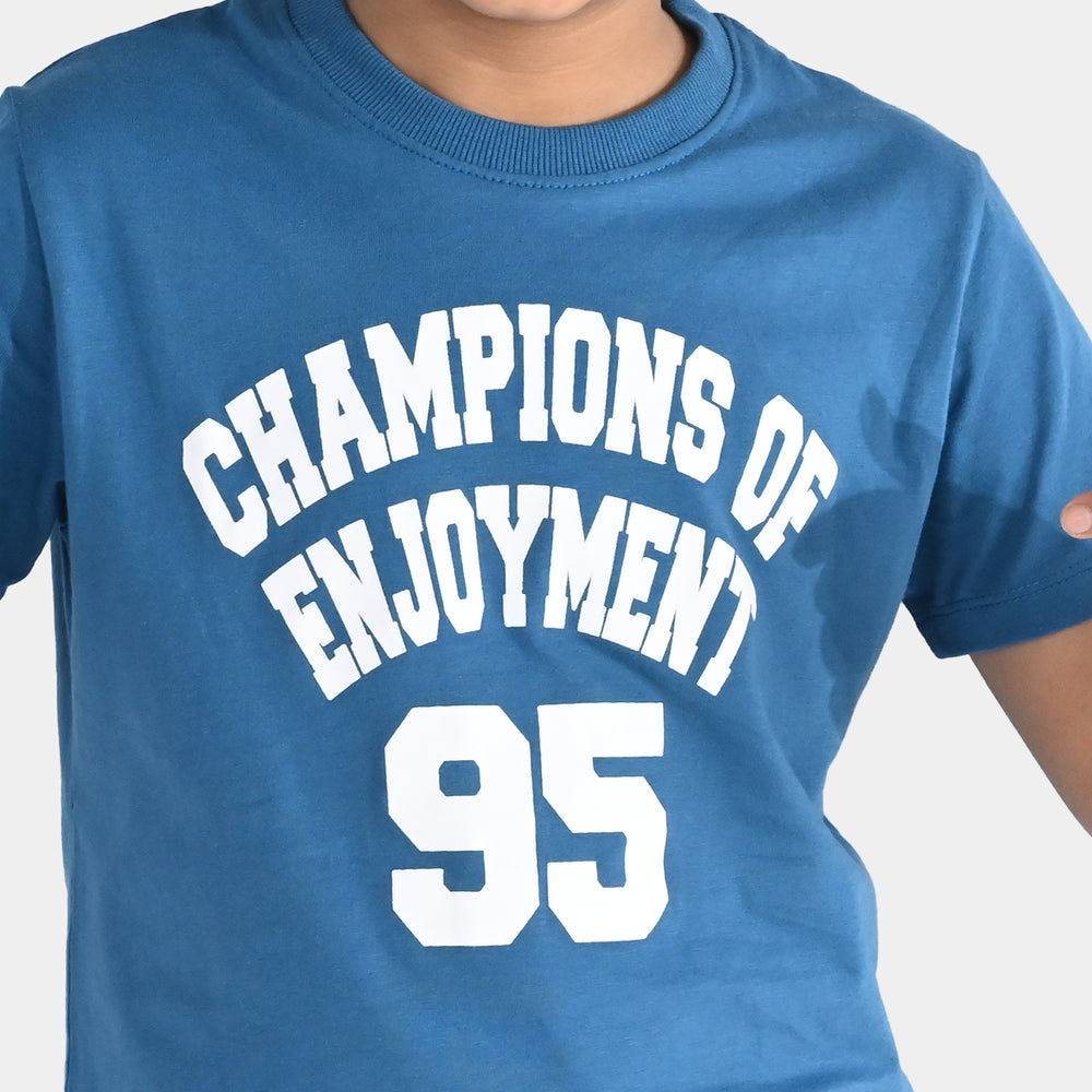Boys Jersey/Terry 2 Piece Suit Champions - Blue