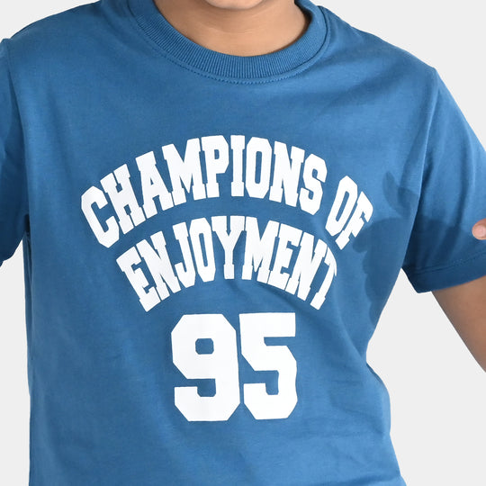 Boys Jersey/Terry 2 Piece Suit Champions - Blue
