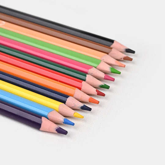 Colour Pencil Plastic 12Pcs For kids