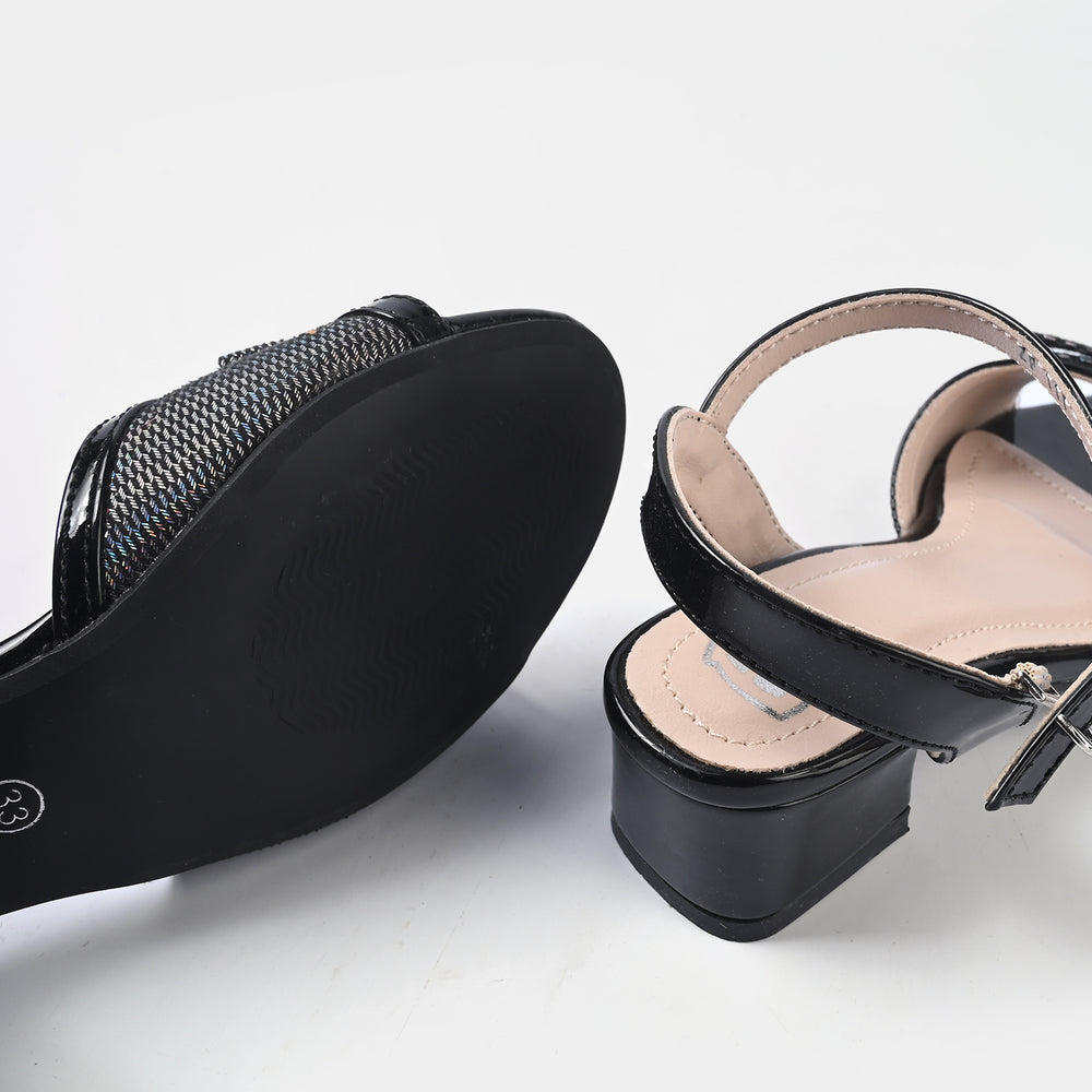 Girls Heel sandal ZP-111-BLACK