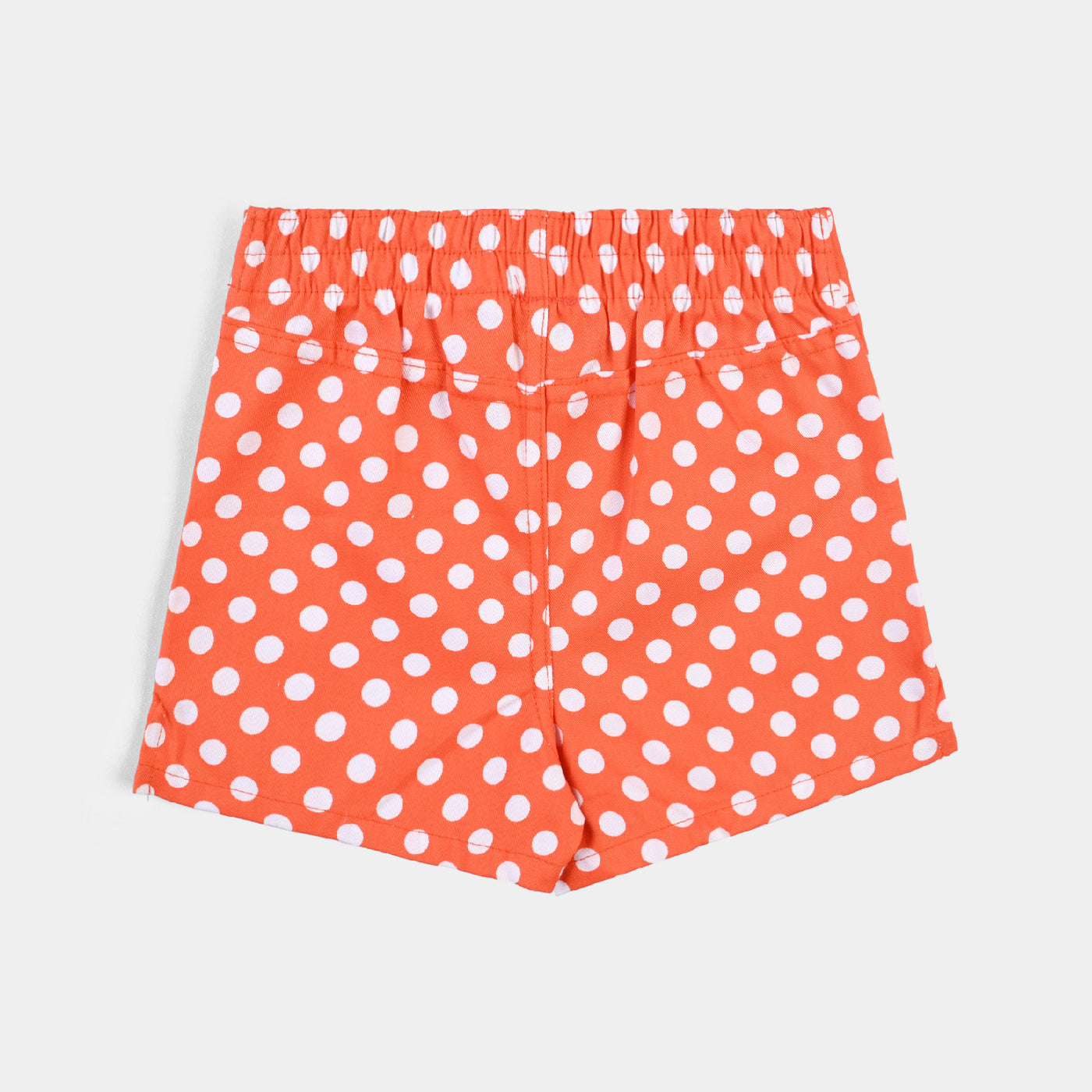 Infant Girls PC Short Big Polka Dot-ORANGE