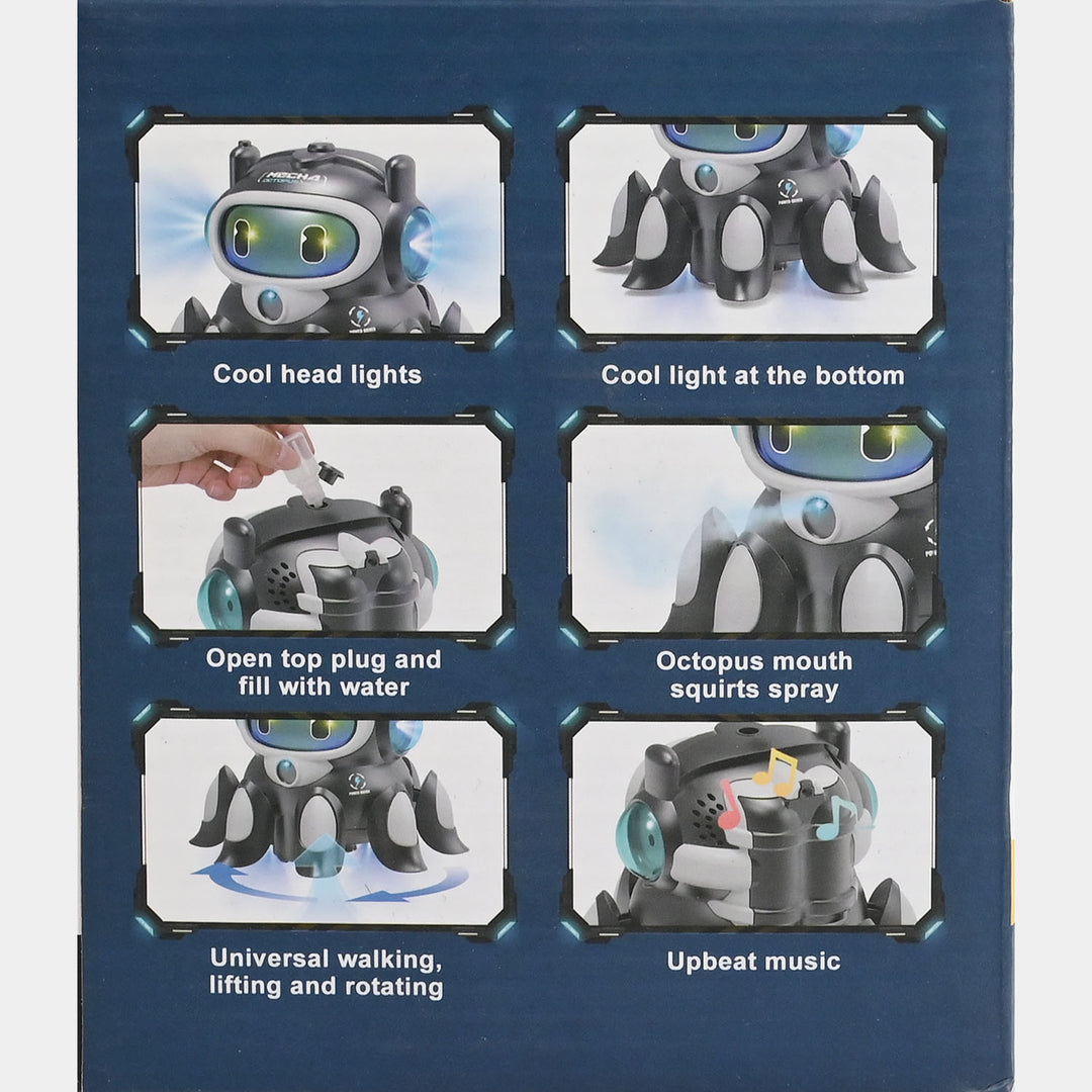 Mechanical Crazy Octopus Toy with Light & Sound