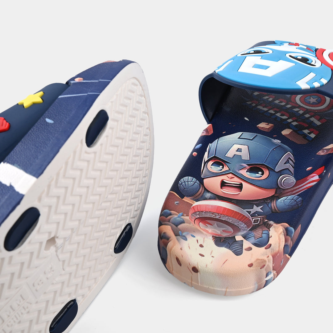 Boys Slippers 208-A9-NAVY