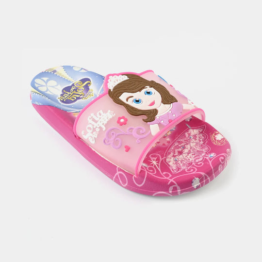 Girls Slippers 208-A12-Fuchsia