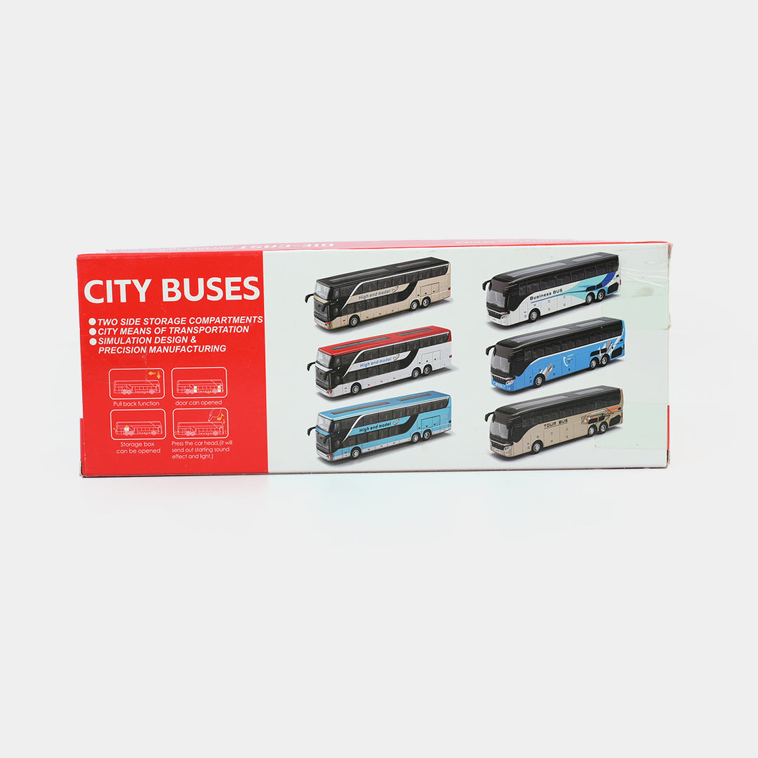 Die-Cast Model Bus For Kids