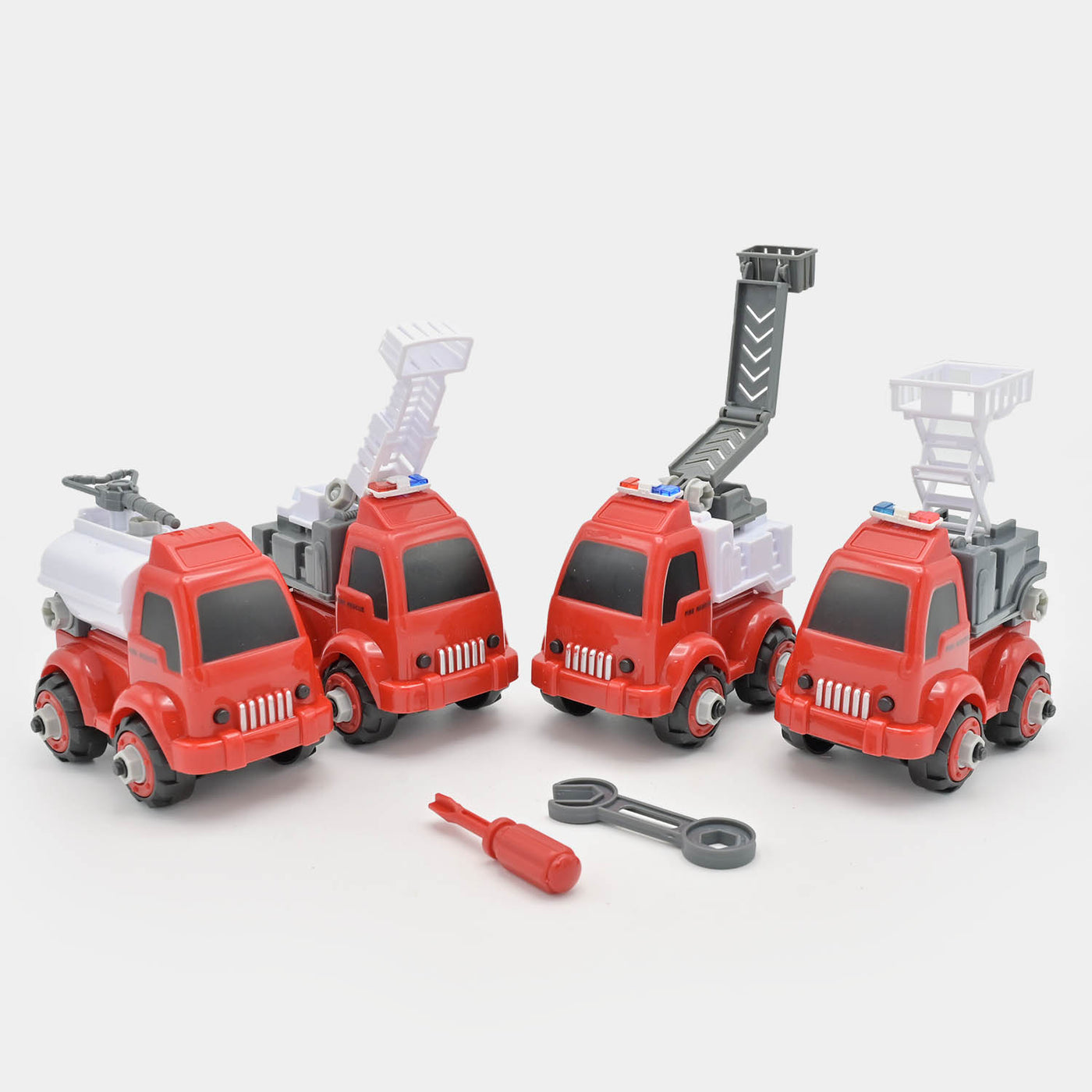 Rescue Vehicles 4PCs Play Set Toy