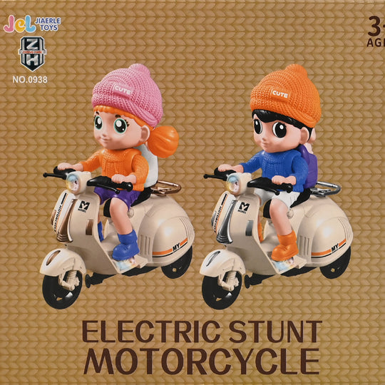 Electric Stunt Biker Motorcycle with Light & Sound