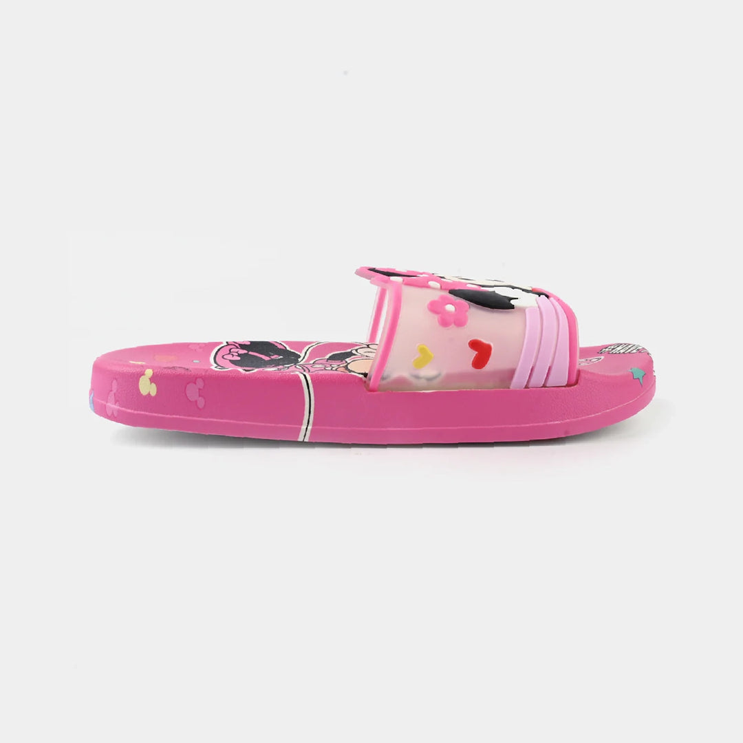 Girls Slippers 208-A18-Fuchsia