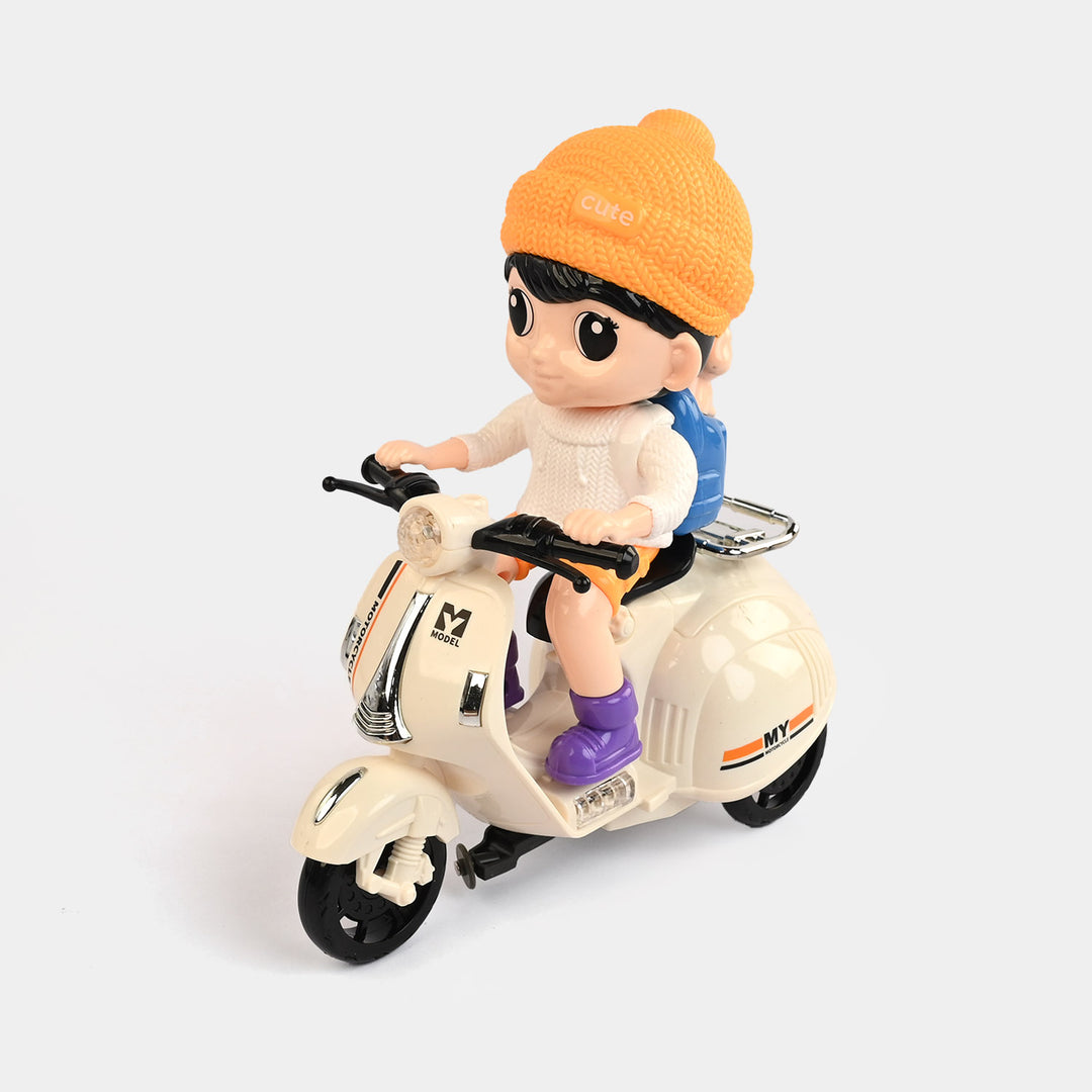 Electric Stunt Biker Motorcycle with Light & Sound