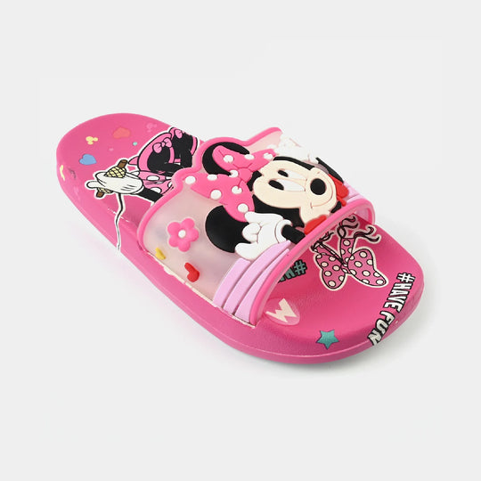 Girls Slippers 208-A18-Fuchsia