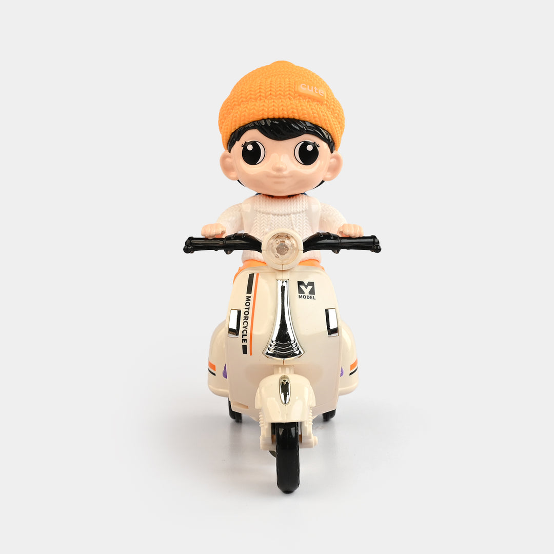 Electric Stunt Biker Motorcycle with Light & Sound