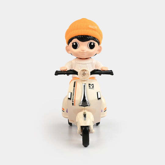 Electric Stunt Biker Motorcycle with Light & Sound