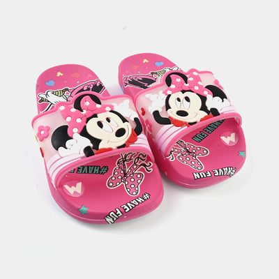 Girls Slippers 208-A18-Fuchsia