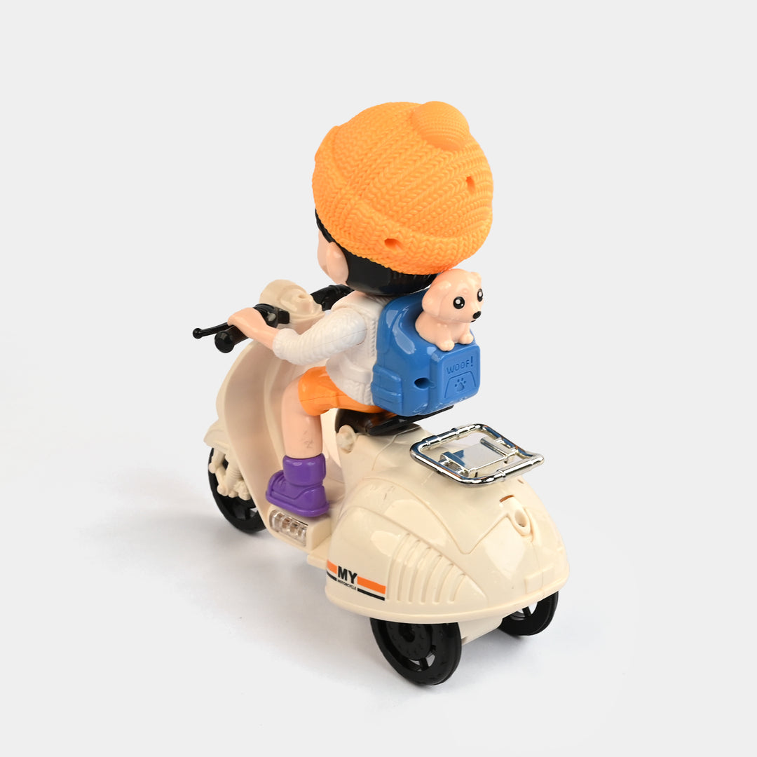 Electric Stunt Biker Motorcycle with Light & Sound