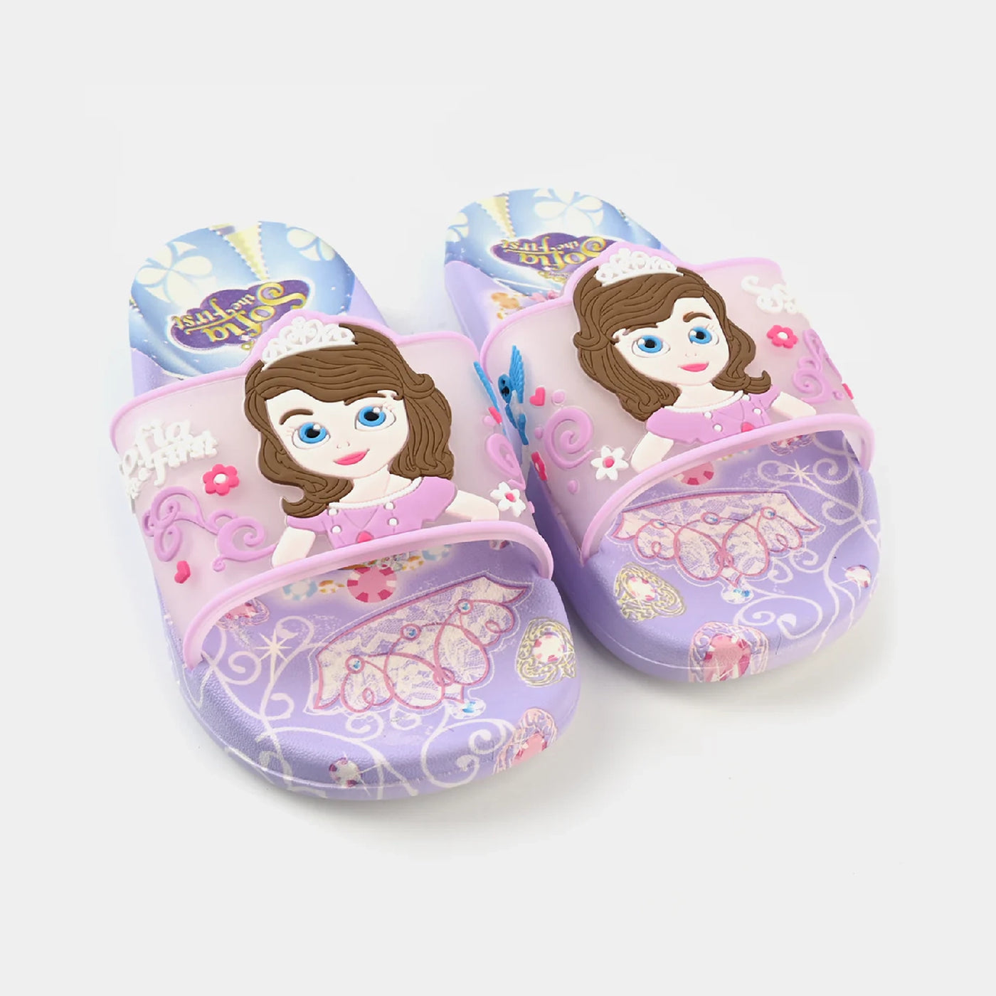 Girls Slippers 208-A12-Purple