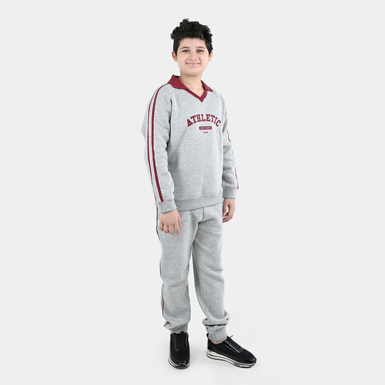 Boys Fleece 2 Piece Suit Athletic-Htr Grey