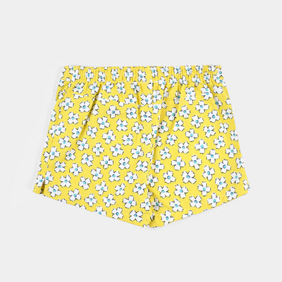 Girls PC Short Small Flower-Yellow