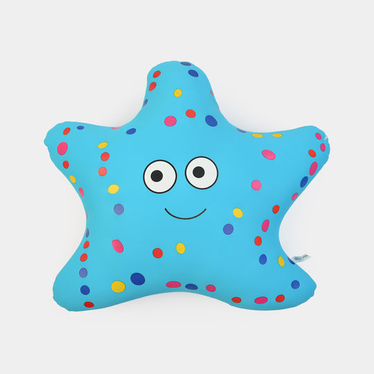 Soft Bean Star Pillow - Blue