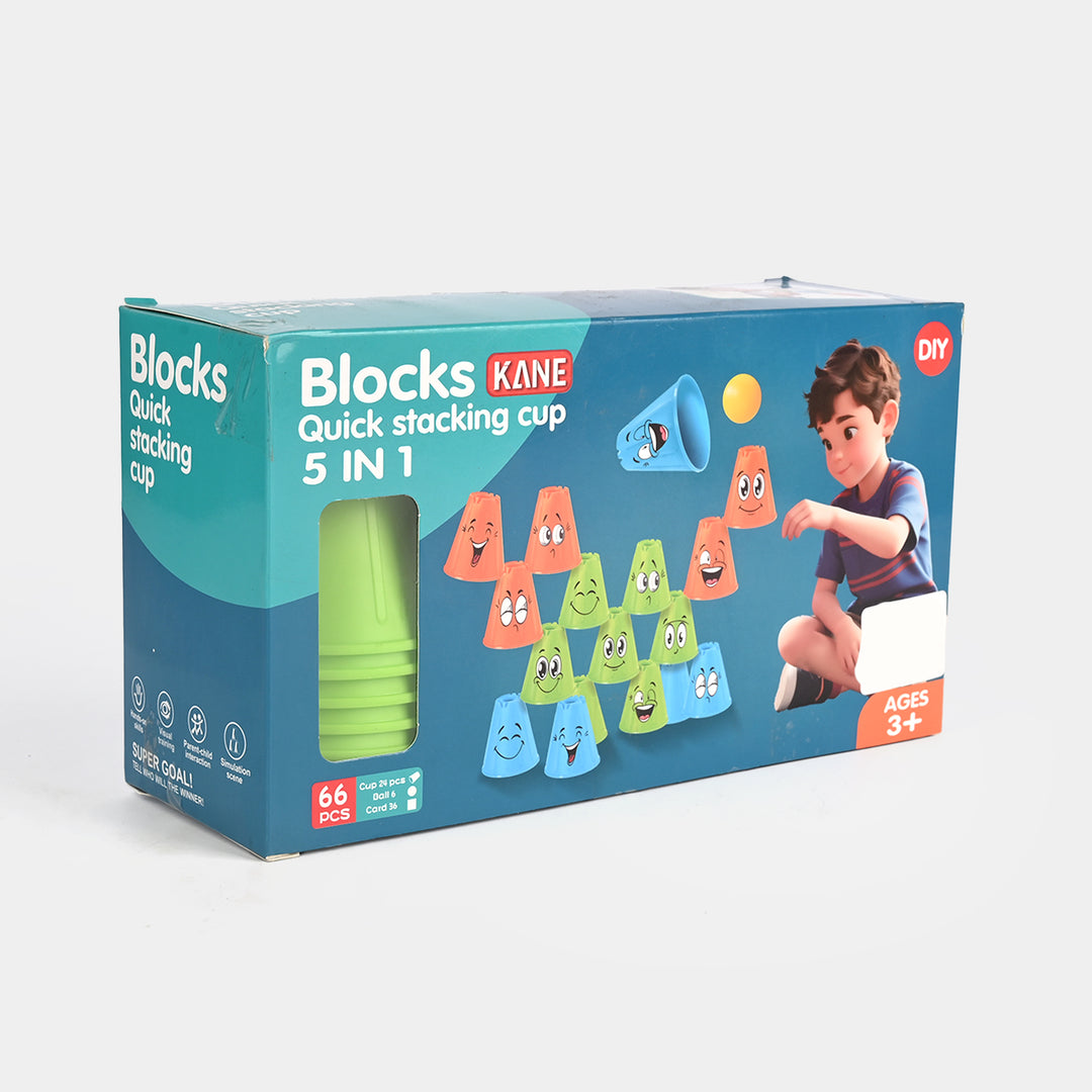 Blocks Quick Stacking Cup (5-in-1 Game Set)