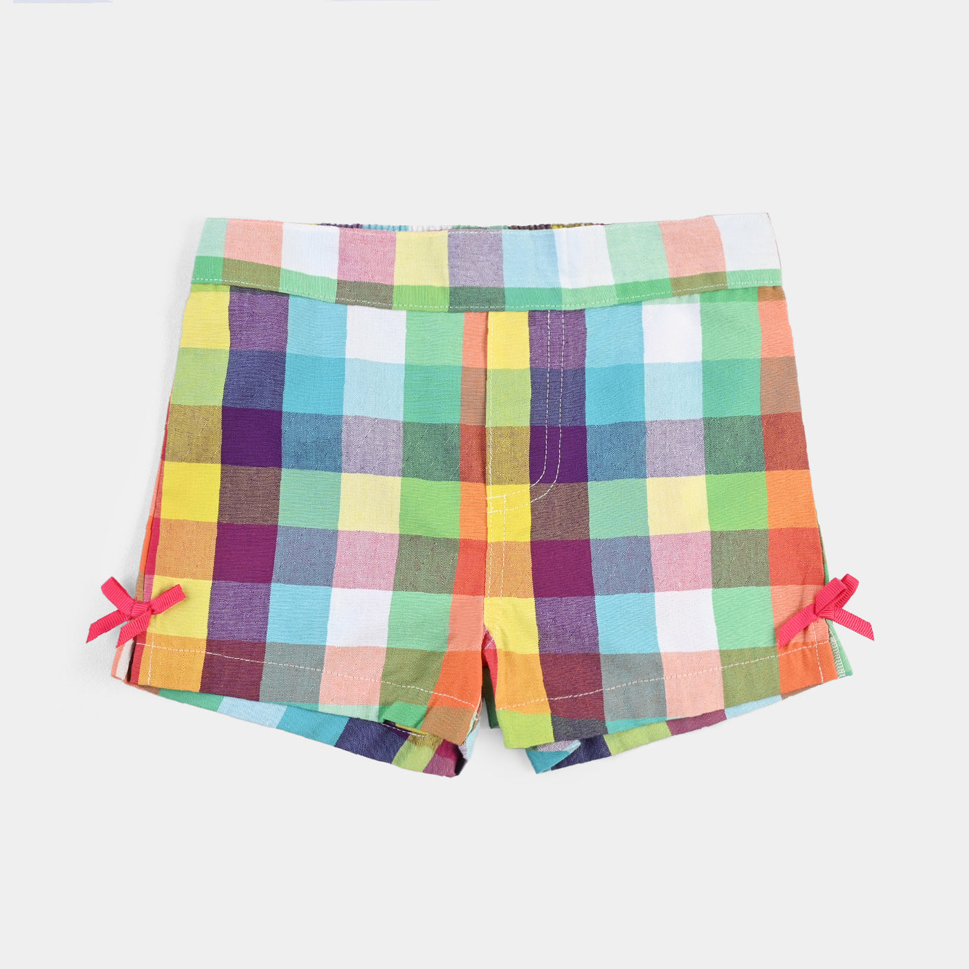 Infant Girls PC Short Multi box check-Multi