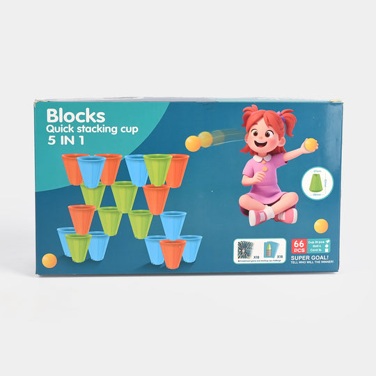 Blocks Quick Stacking Cup (5-in-1 Game Set)