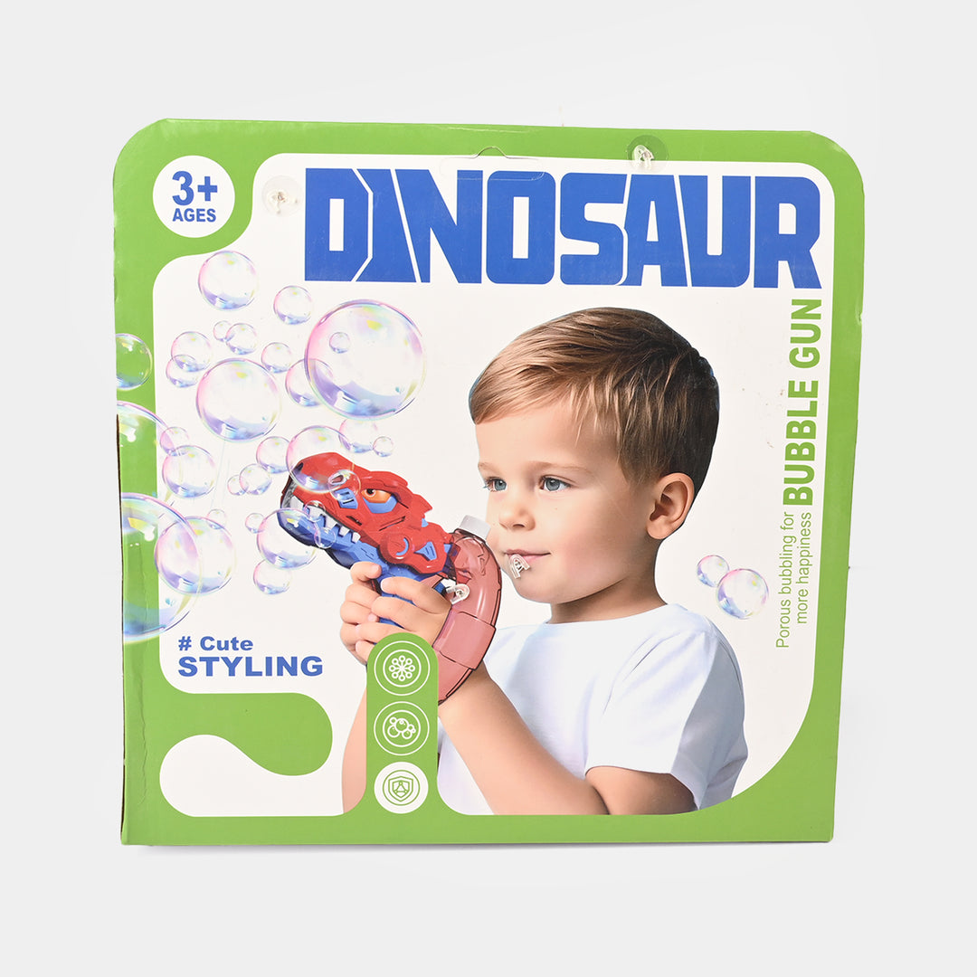 Dinosaur Bubble Gun – Automatic Bubble Blower for Kids