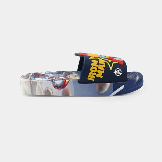 Boys Slippers 208-A8-NAVY