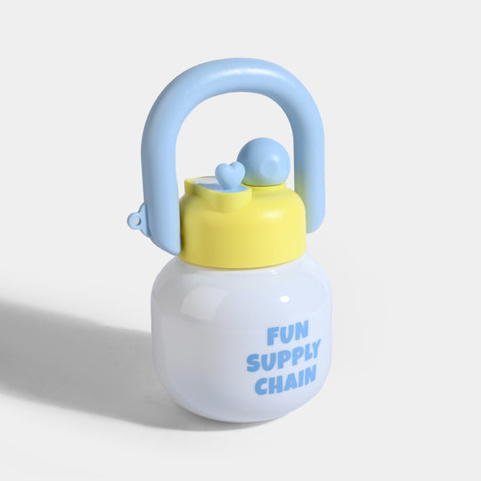 DRINKING STRAW CUP WATER BOTTLE | SH2700 - BLUE