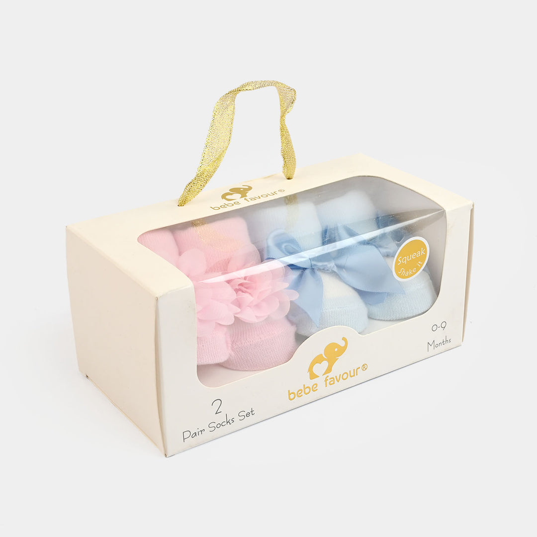 Premium Baby Socks Gift Set | 2 Pairs